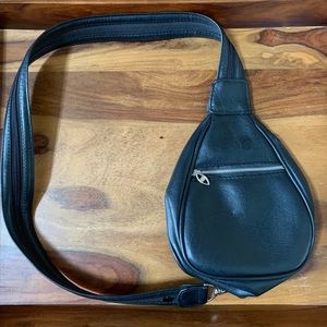 Black Sling Crossbody Bag/Backpack